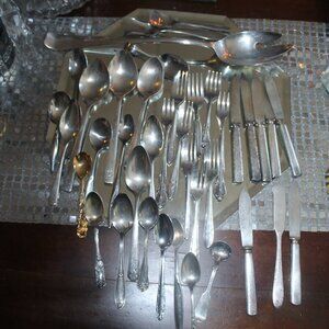 Vintage Mismatched Mini Hotel Sterling Silver Plus 39 Piece Lot 932 Grams